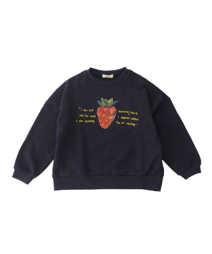 strawberry刺繍トレーナー　[243-0709-1]