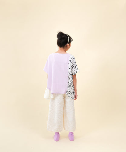 フリンジラインベイカーワイドパンツ[251-0907-1]