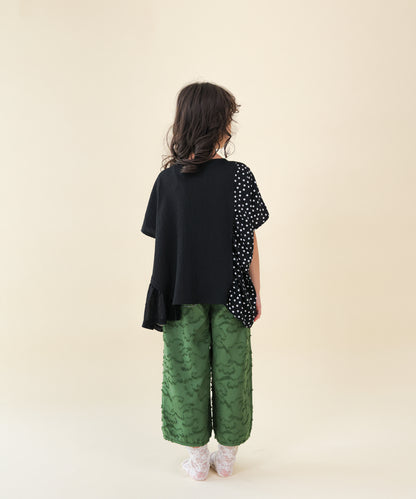 フリンジラインベイカーワイドパンツ[251-0907-1]
