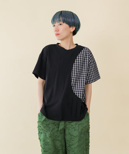 サークルチェックタックT  ladies  [251-1406-2]
