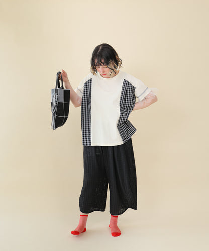 サイドプリーツチェックT  ladies  [251-1401-2]