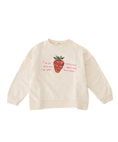 strawberry刺繍トレーナー　[243-0709-1]