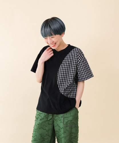 サークルチェックタックT  ladies  [251-1406-2]