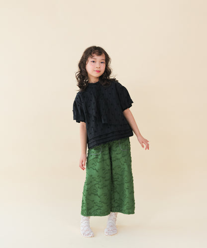 フリンジラインベイカーワイドパンツ[251-0907-1]