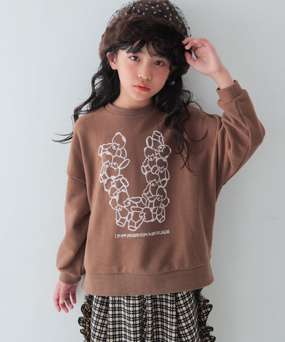 logo bearトレーナー　[243-0708-1]