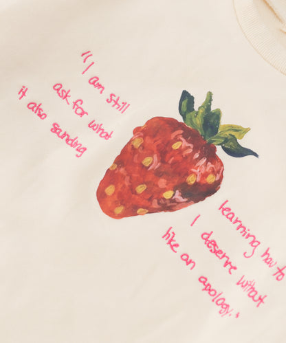 strawberry刺繍トレーナー　[243-0709-1]