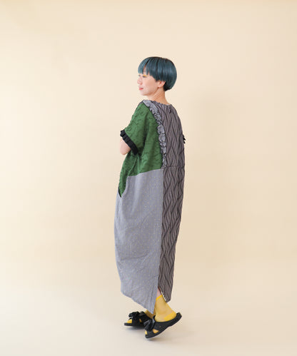 切替えドルマンワンピース ladies [251-0103-2]