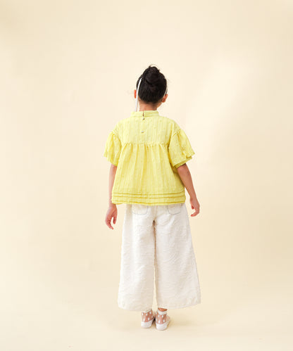 フリンジラインベイカーワイドパンツ[251-0907-1]