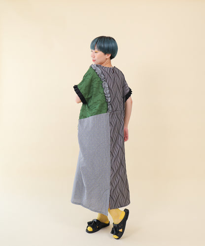 切替えドルマンワンピース ladies [251-0103-2]