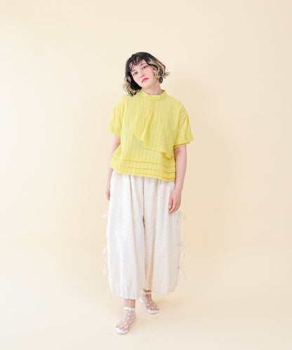 サイドリボンボリュームパンツ ladies    [251-0904-2]