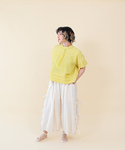 サイドリボンボリュームパンツ ladies    [251-0904-2]