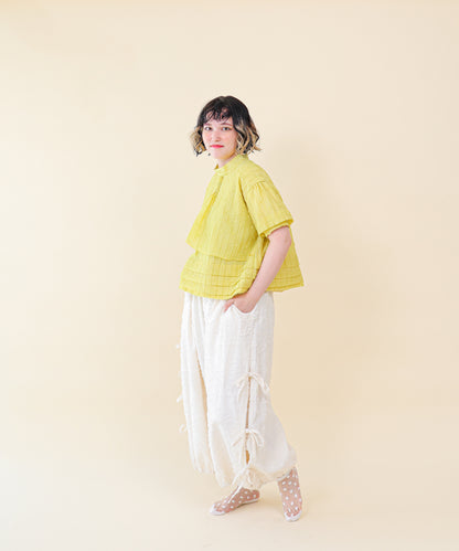 サイドリボンボリュームパンツ ladies    [251-0904-2]