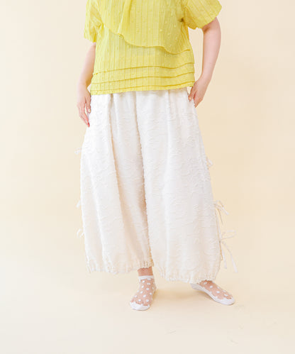 サイドリボンボリュームパンツ ladies    [251-0904-2]