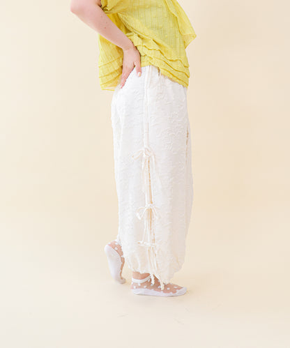 サイドリボンボリュームパンツ ladies    [251-0904-2]