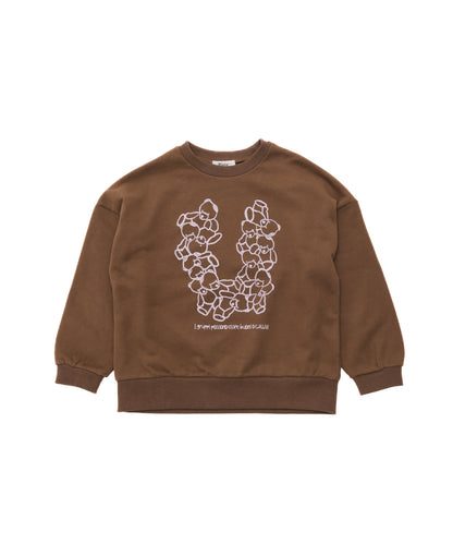 logo bearトレーナー　ladies [243-0708-2]