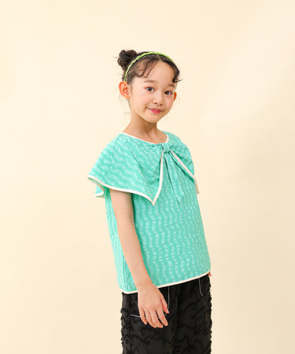 フリンジラインベイカーワイドパンツ[251-0907-1]