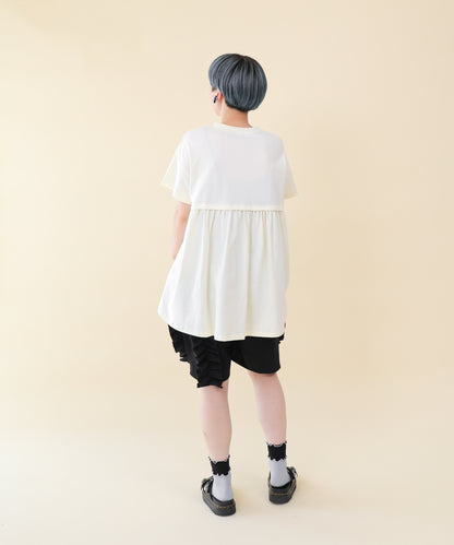 フレームフリルデザインT  ladies  [251-1501-2]