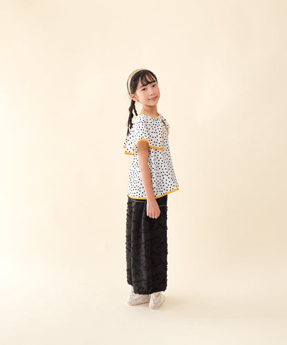 フリンジラインベイカーワイドパンツ[251-0907-1]