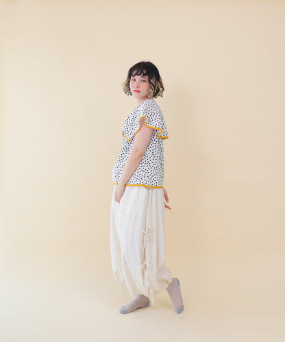 サイドリボンボリュームパンツ ladies    [251-0904-2]