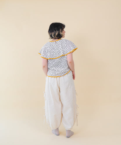 サイドリボンボリュームパンツ ladies    [251-0904-2]
