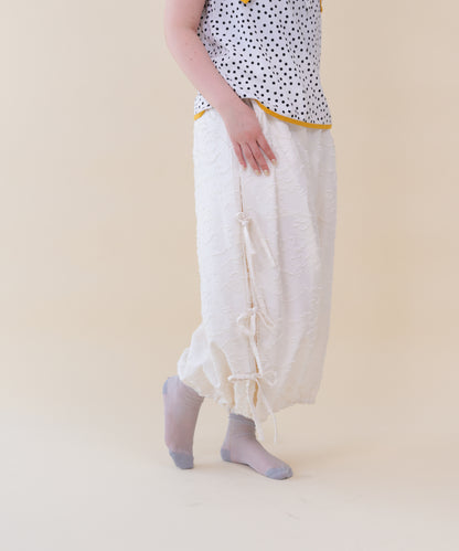 サイドリボンボリュームパンツ ladies    [251-0904-2]