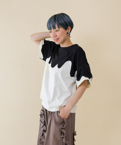 バイカラーT  ladies  [251-1410-2]