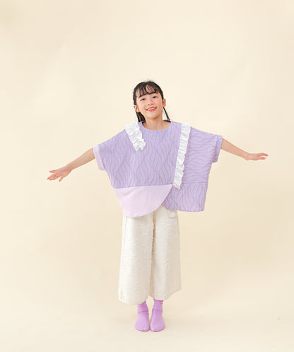 フリンジラインベイカーワイドパンツ[251-0907-1]