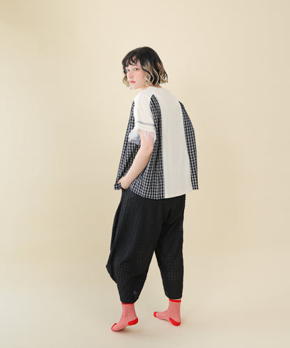 サイドプリーツチェックT  ladies  [251-1401-2]