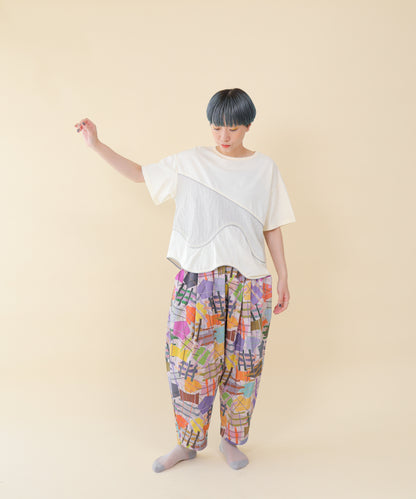 キラキラライン切替T  ladies  [251-1411-2]