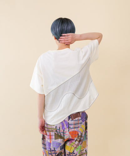 キラキラライン切替T  ladies  [251-1411-2]