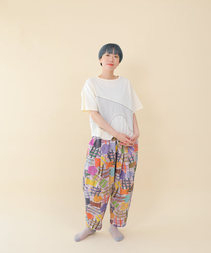 キラキラライン切替T  ladies  [251-1411-2]