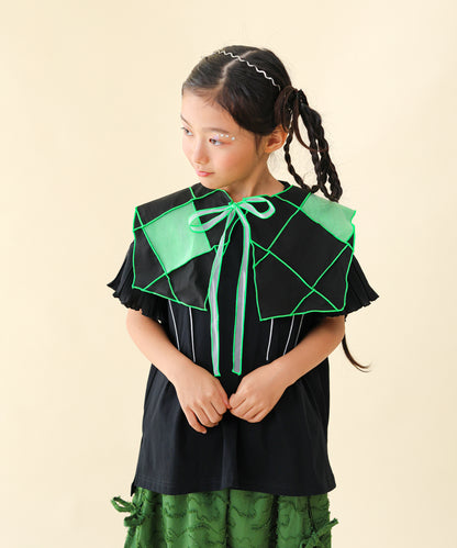 パネルメロウ付け衿  (125cm ～ 165cm)   [251-1901－F]