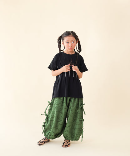 サイドリボンボリュームパンツ　 [251-0904-1]