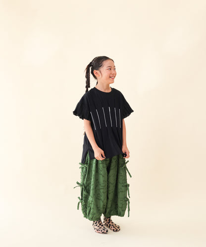 サイドリボンボリュームパンツ　 [251-0904-1]