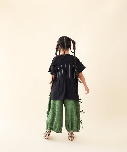 サイドリボンボリュームパンツ　 [251-0904-1]