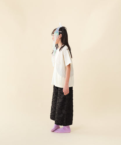 フリンジラインベイカーワイドパンツ[251-0907-1]