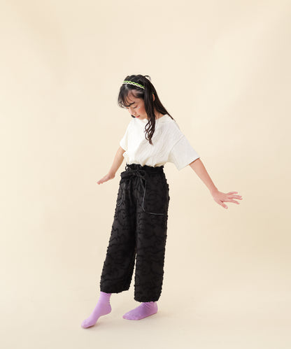 フリンジラインベイカーワイドパンツ[251-0907-1]