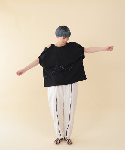 カットアウトタックスリーブT ladies  [251-1402-2]