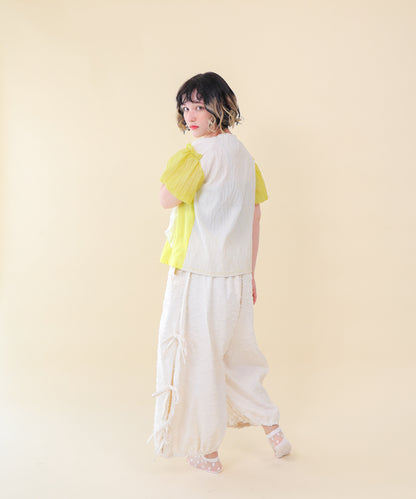 サイドリボンボリュームパンツ ladies    [251-0904-2]