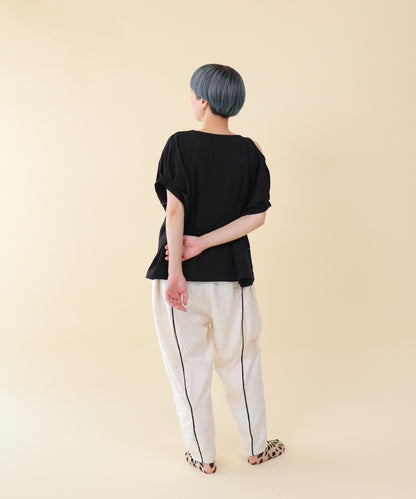 カットアウトタックスリーブT ladies  [251-1402-2]