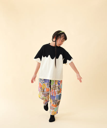 アートプリント柄リラックスパンツ　 [251-0903-1]