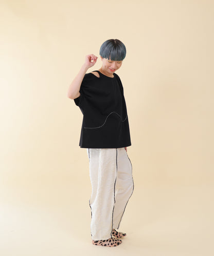 カットアウトタックスリーブT ladies  [251-1402-2]