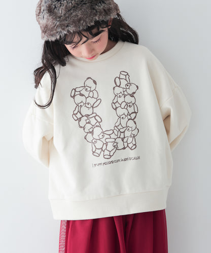 logo bearトレーナー　[243-0708-1]