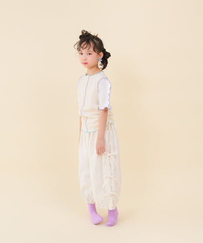 サイドリボンボリュームパンツ　 [251-0904-1]