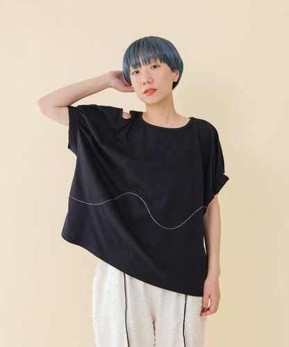 カットアウトタックスリーブT ladies  [251-1402-2]