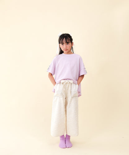 フリンジラインベイカーワイドパンツ[251-0907-1]