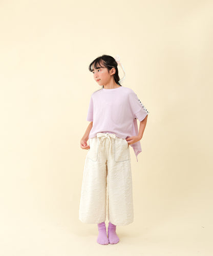 フリンジラインベイカーワイドパンツ[251-0907-1]