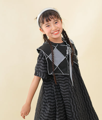 パネルメロウ付け衿  (125cm ～ 165cm)   [251-1901－F]