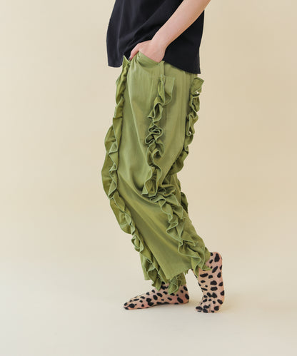 アシメフリルパンツ ladies    [251-0905-2]