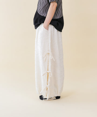 サイドリボンボリュームパンツ ladies    [251-0904-2]